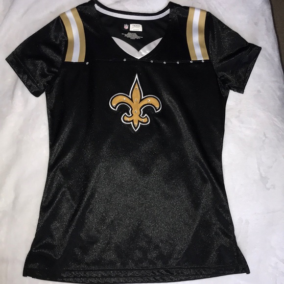 Saints Sequin Womens t shirt - Picture 1 of 5